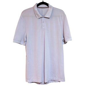 Men's Lavender Evolution Short Sleeve Polo by Lululemon Flawed